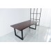 Solid Wooden Dining Table With Metal Box Frame- Industrial Design - 1.5m / 1.8m / 2m Seats 4-8 persons